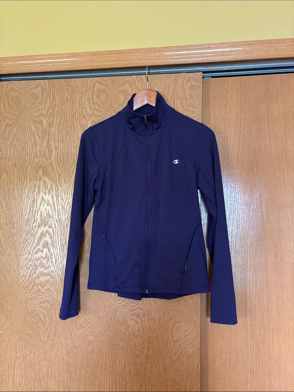 Champion Women's Dark Purple Full-Zip Track Jacket